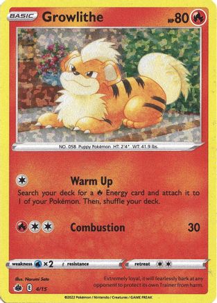 Growlithe - 4/15 (4) Promo Holofoil