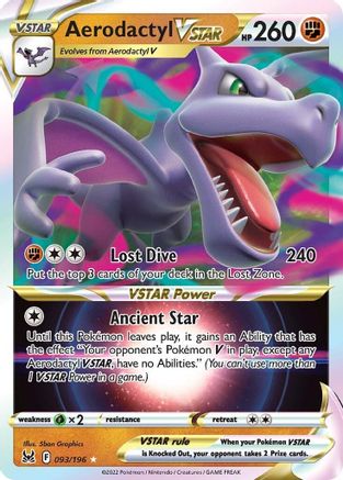 Aerodactyl VSTAR (93)/196 Ultra Rare Holofoil