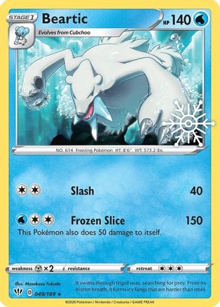 Beartic - 049/189 (Holiday Calendar) (49) Promo Holofoil