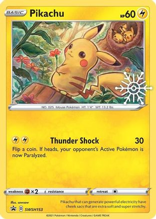 Pikachu - SWSH153 (Holiday Calendar) (SWSH153)/307 Promo Holofoil