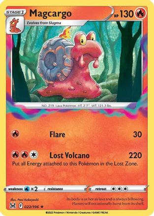 Magcargo (22)/196 Rare Reverse Holofoil