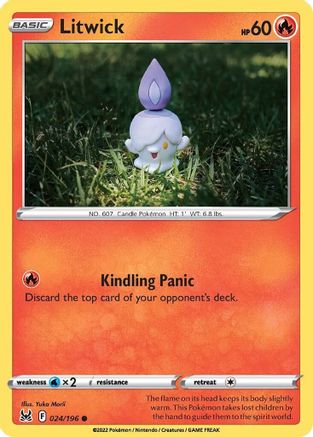 Litwick (24)/196 Common Reverse Holofoil