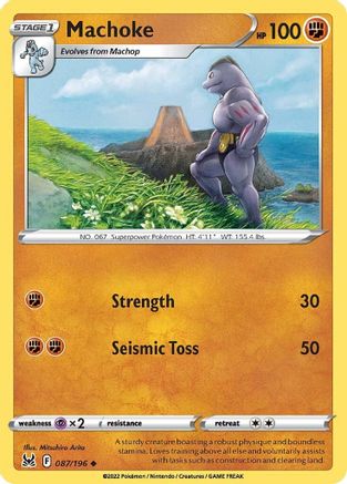 Machoke (87)/196 Uncommon Reverse Holofoil