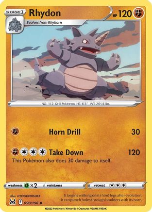 Rhydon (90)/196 Uncommon