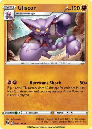 Gliscor (96)/196 Rare Reverse Holofoil