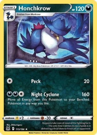 Honchkrow (115)/196 Rare