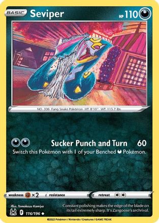 Seviper (116)/196 Uncommon Reverse Holofoil