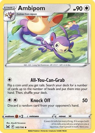 Ambipom (145)/196 Uncommon Reverse Holofoil