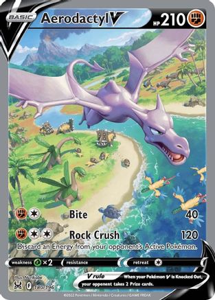 Aerodactyl V (Alternate Full Art) (180)/196 Ultra Rare Holofoil