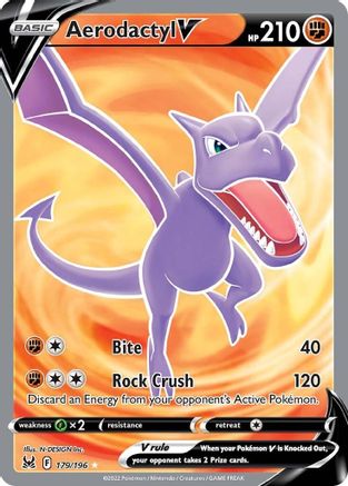 Aerodactyl V (Full Art) (179)/196 Ultra Rare Holofoil