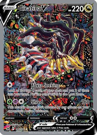 Giratina V (Alternate Full Art) (186)/196 Ultra Rare Holofoil