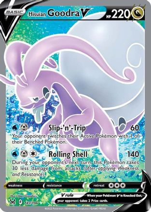 Hisuian Goodra V (Full Art) (187)/196 Ultra Rare Holofoil
