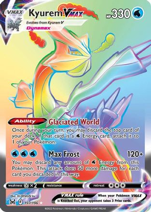 Kyurem VMAX (Secret) (197)/196 Secret Rare Holofoil