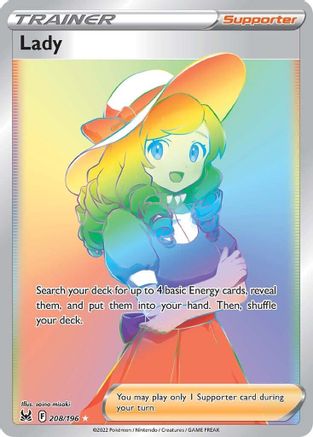 Lady (Secret) (208)/196 Secret Rare Holofoil