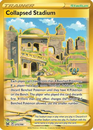 Collapsed Stadium (Secret) (215)/196 Secret Rare Holofoil