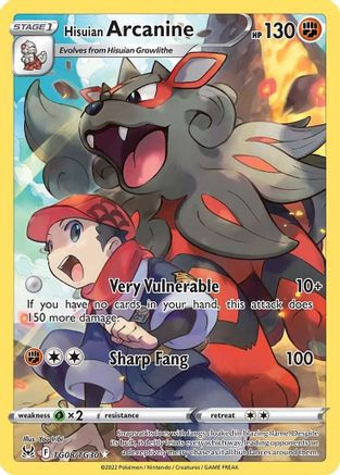 Hisuian Arcanine (TG08)/30 Ultra Rare Holofoil