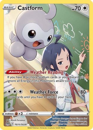 Castform (TG11)/30 Ultra Rare Holofoil