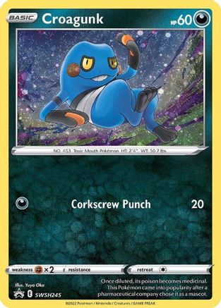 Croagunk - SWSH245 (Cosmos Holo) (SWSH245)/307 Promo Holofoil