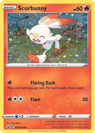 Scorbunny - SWSH244 (Cosmos Holo) (SWSH244)/307 Promo Holofoil
