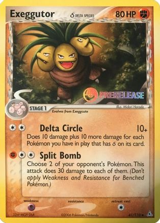 Exeggutor (Delta Species) - 41/110 (Prerelease) (41) Promo