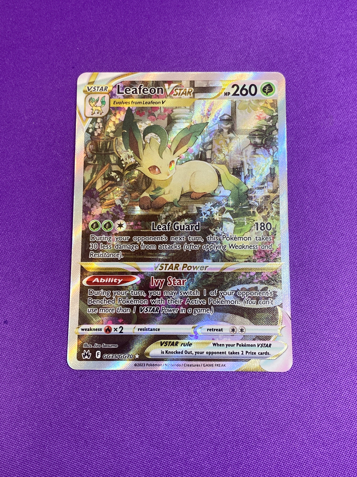 Leafeon VSTAR (GG35)/70 Ultra Rare Holofoil (Cabinet-NM)