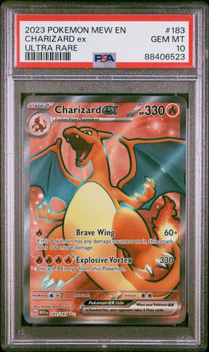 PSA 10 Charizard EX 183/165 S&V 151 (Cabinet)