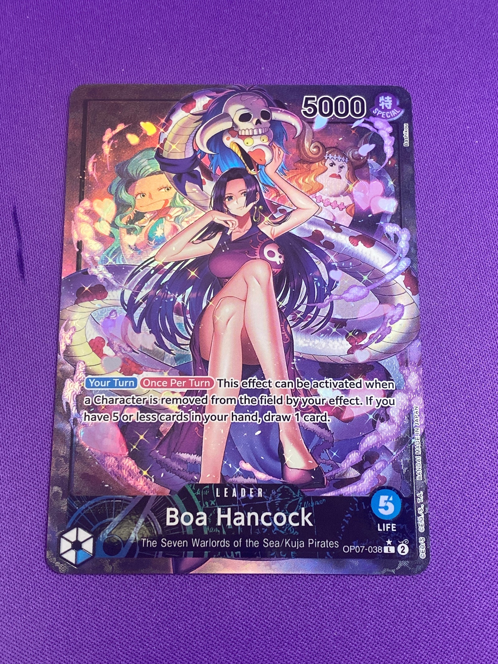 Boa Hancock (Parallel) (OP07-038) - 500 Years in the Future Foil (Cabinet-NM)