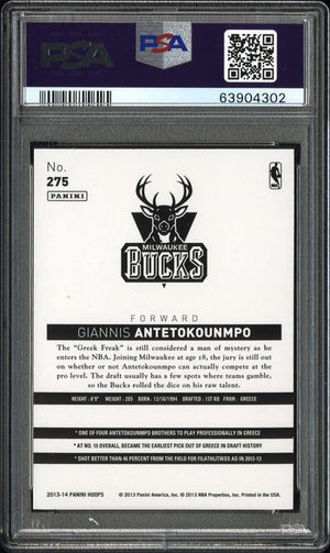 Psa 9 Giannis Antetokounmpo #275 Panini Hoops (Cabinet)