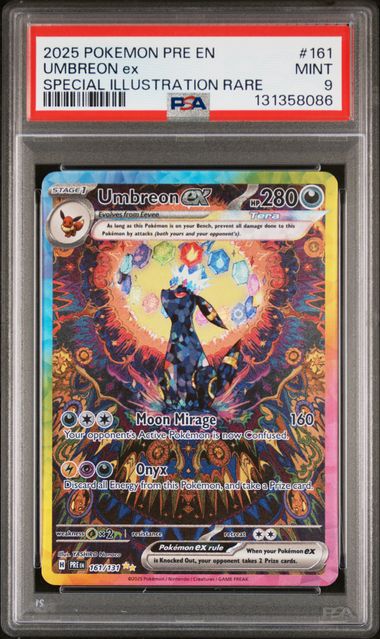 PSA 9 Umbreon ex - 161/131 Special Illustration Rare Holofoil (Cabinet)