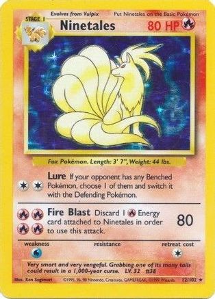 Ninetales (12)/102 Holo Rare Holofoil