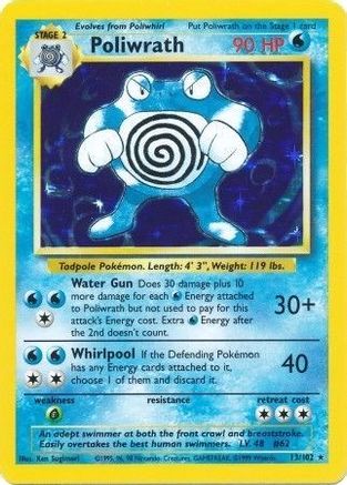 Poliwrath (13)/102 Holo Rare Holofoil