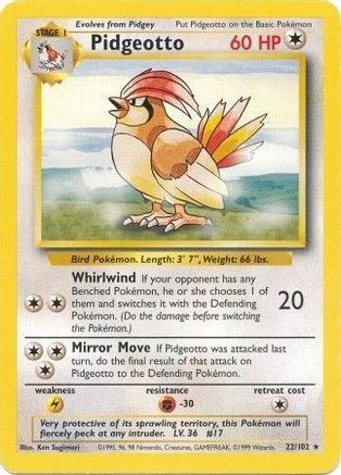 Pidgeotto (22)/102 Rare