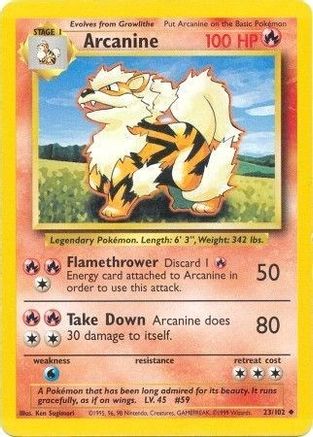 Arcanine (23)/102 Uncommon