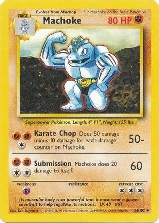 Machoke (34)/102 Uncommon