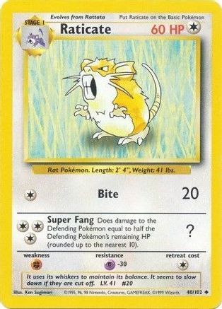 Raticate (40)/102 Uncommon