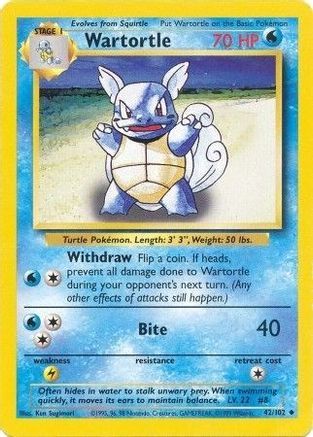 Wartortle (42)/102 Uncommon