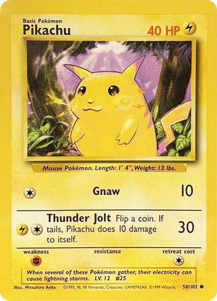 Pikachu (58)/102 Common