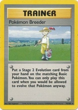 Pokemon Breeder (76)/102 Rare