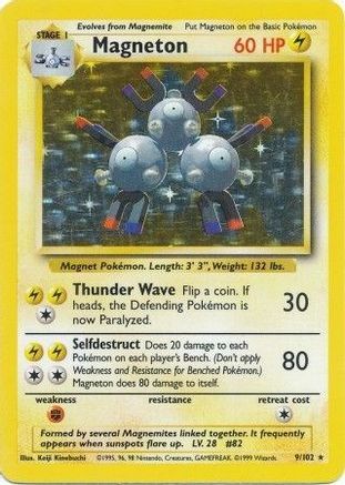 Magneton (9)/102 Holo Rare Holofoil