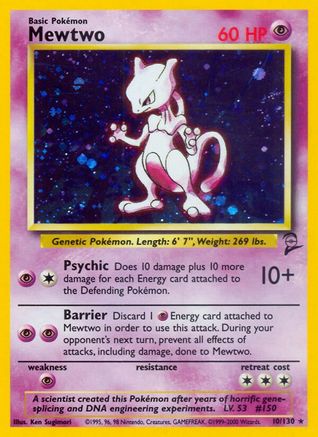 Mewtwo (10)/130 Holo Rare Holofoil
