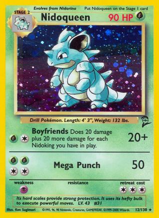 Nidoqueen (12)/130 Holo Rare Holofoil
