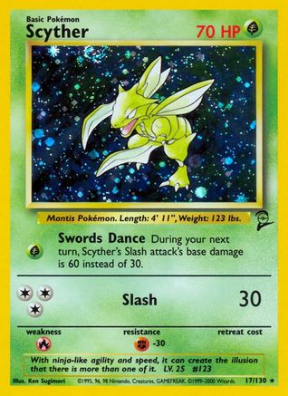 Scyther (17)/130 Holo Rare Holofoil