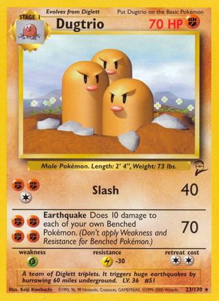 Dugtrio (23)/130 Rare
