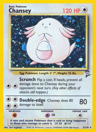 Chansey (3)/130 Holo Rare Holofoil