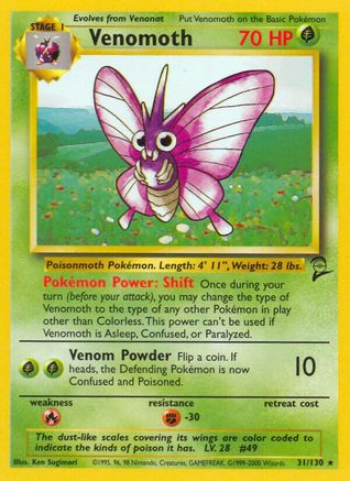 Venomoth (31)/130 Rare