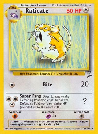 Raticate (58)/130 Uncommon