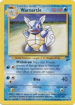 Wartortle (63)/130 Uncommon