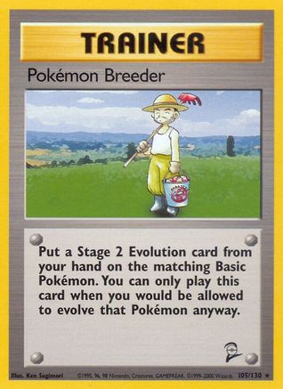 Pokemon Breeder (105)/130 Rare