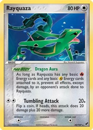 Rayquaza - 22/107 (22) Holo Rare Holofoil