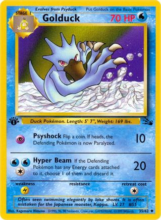 Golduck (35)/62 Uncommon 1st Edition